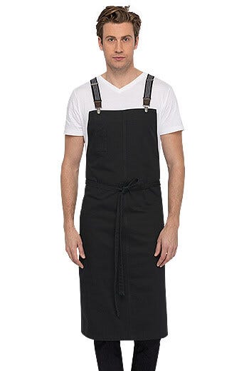 Berkeley Chef Bib Jet Black