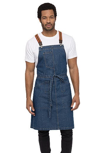 Berkeley Chefs Bib Apron Med Blue